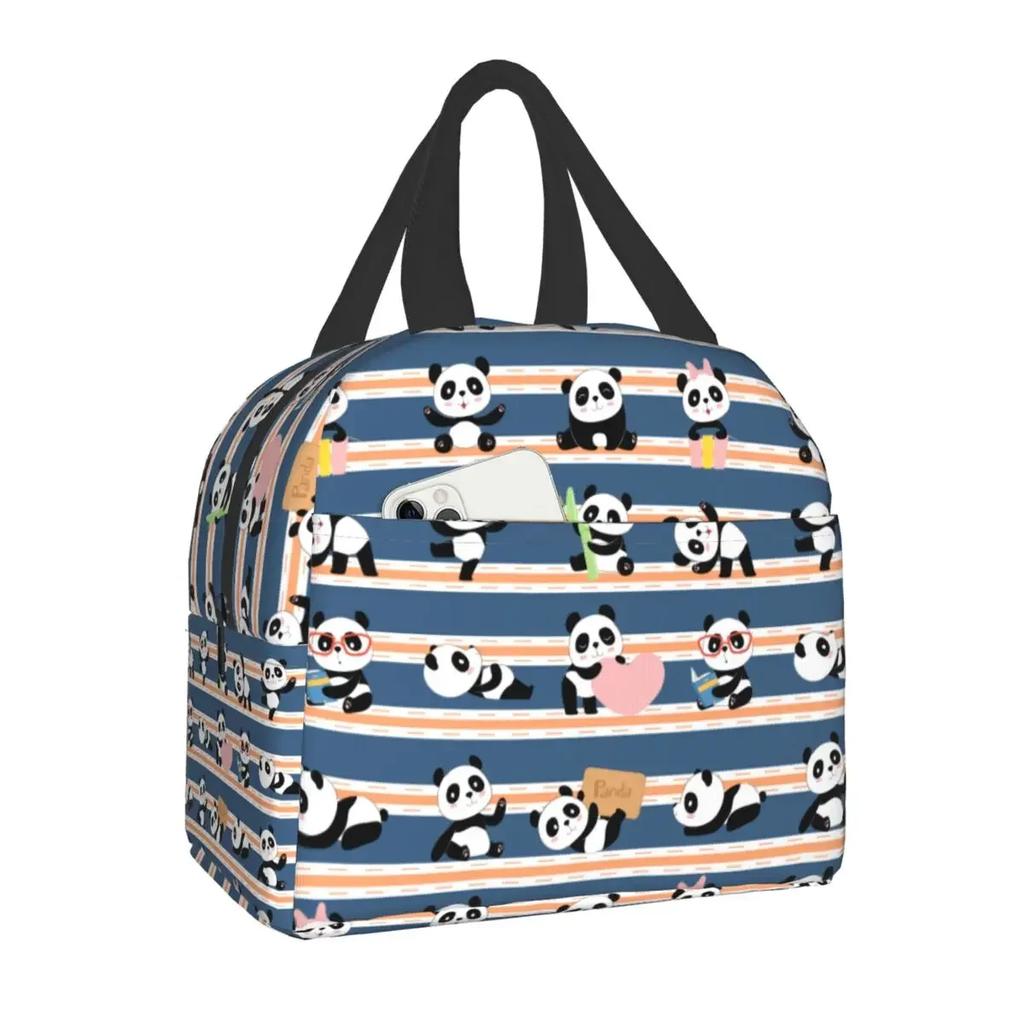 Сумка для обеда Panda Bear, переносная термосумка для кемпинга, путешествий, ланч-бокс для женщин и детей, для работы, пикника, хранения продуктов