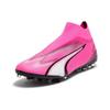 Puma Ultra Match Comfortable Low-Top MG (Rubber Short Studs) Soccer Shoes Men Sneaker Pink Black White 107760-01