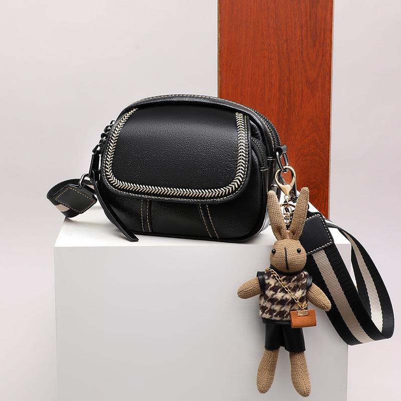 Новая осенне-зимняя сумка через плечо из натуральной кожи, высококачественная универсальная сумка через плечо