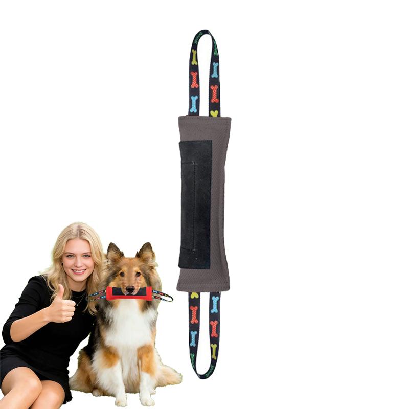 Quality Tear Resistant Dual Handle Dog Bite Pillow Bite Stick for Medium Working Dog Interactive Chew Tug Training Equipment