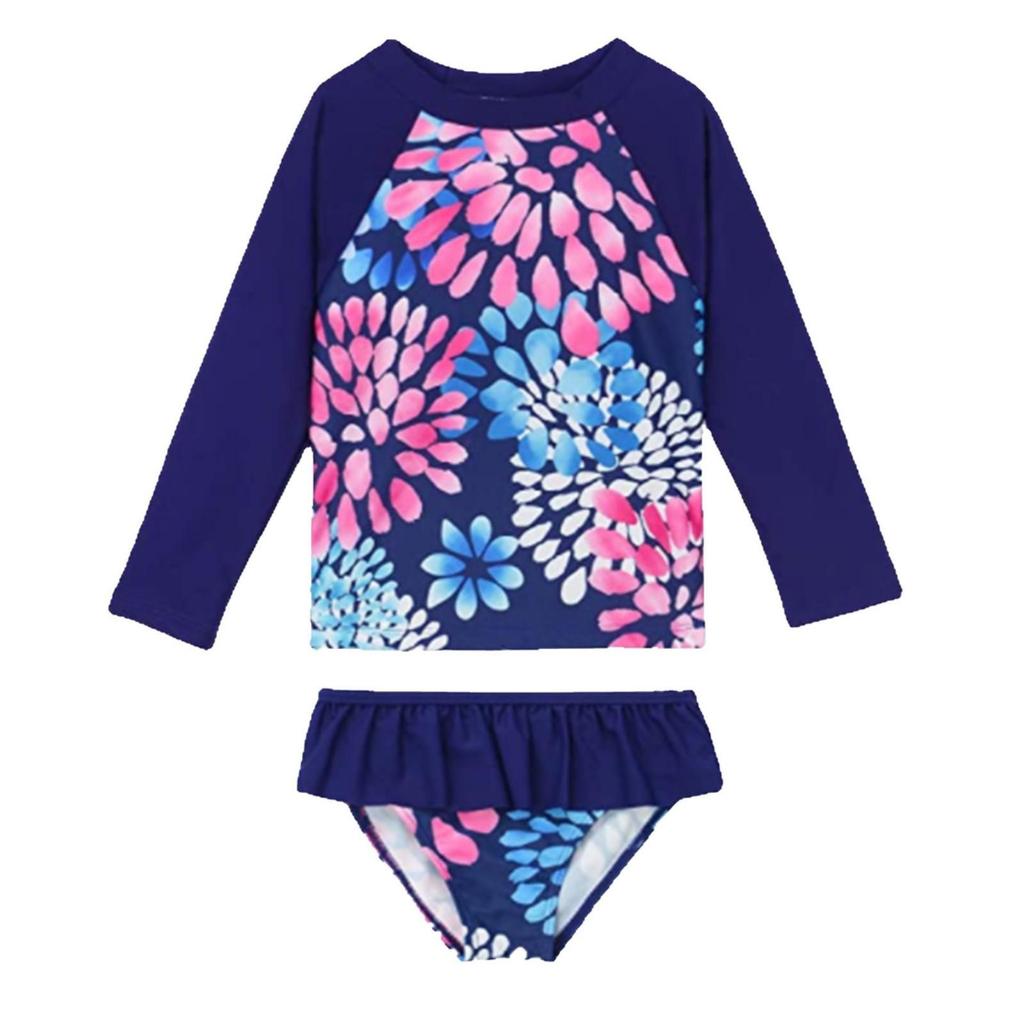 2025 Children's Long-Sleeve Split Bikini Swimsuit for European and American Markets - Beachwear