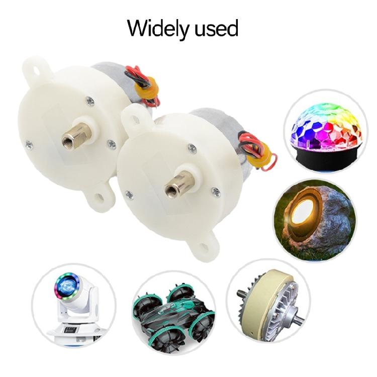 Reduction Motor 6V Slow Speed 300 Gearboxes Gear Motor Replacement 32mm Plastic Gearboxes Gear for Stage Light Toy Model