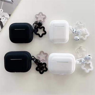 Простой черный белый силиконовый чехол для Airpods Pro беспроводной Bluetooth наушники защитный чехол для Airpods 4 3 2 1 Pro2 мягкий чехол