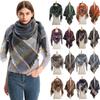 Ladies Shawl Scarf Autumn Winter Plaid Triangle Scarf