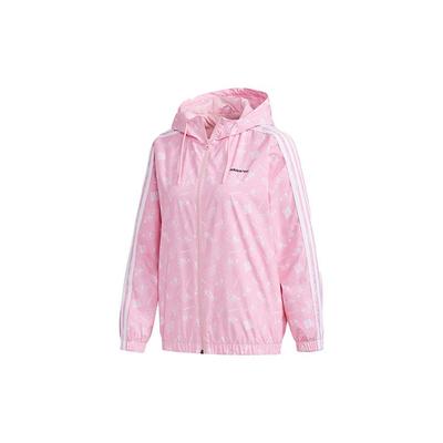 Спортивная повседневная куртка с капюшоном и молнией Neo Logo Printed Women Jackets Pink GF7107