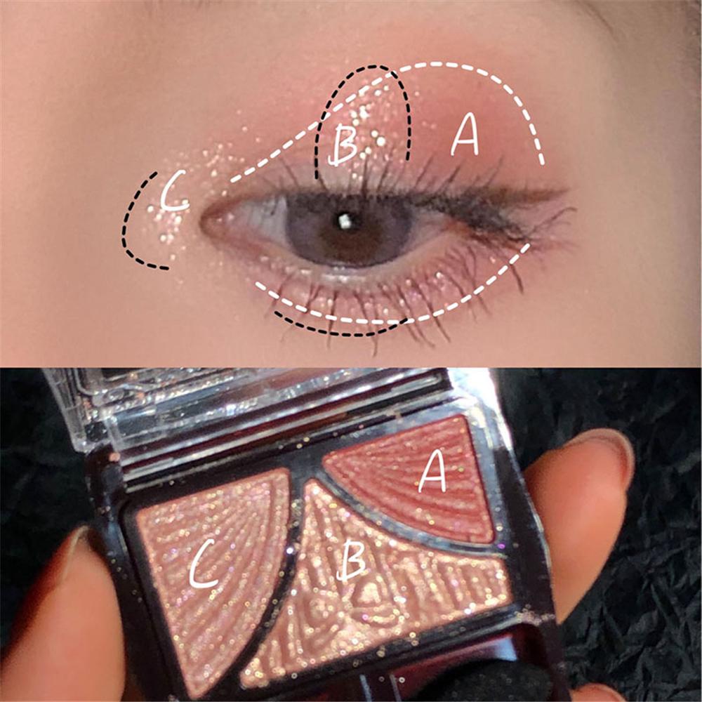 3 цвета жемчужная палитра теней для век яркий матовый мерцающий кристалл галстук-бабочка блестящие тени для век водостойкий стойкий пигмент макияж