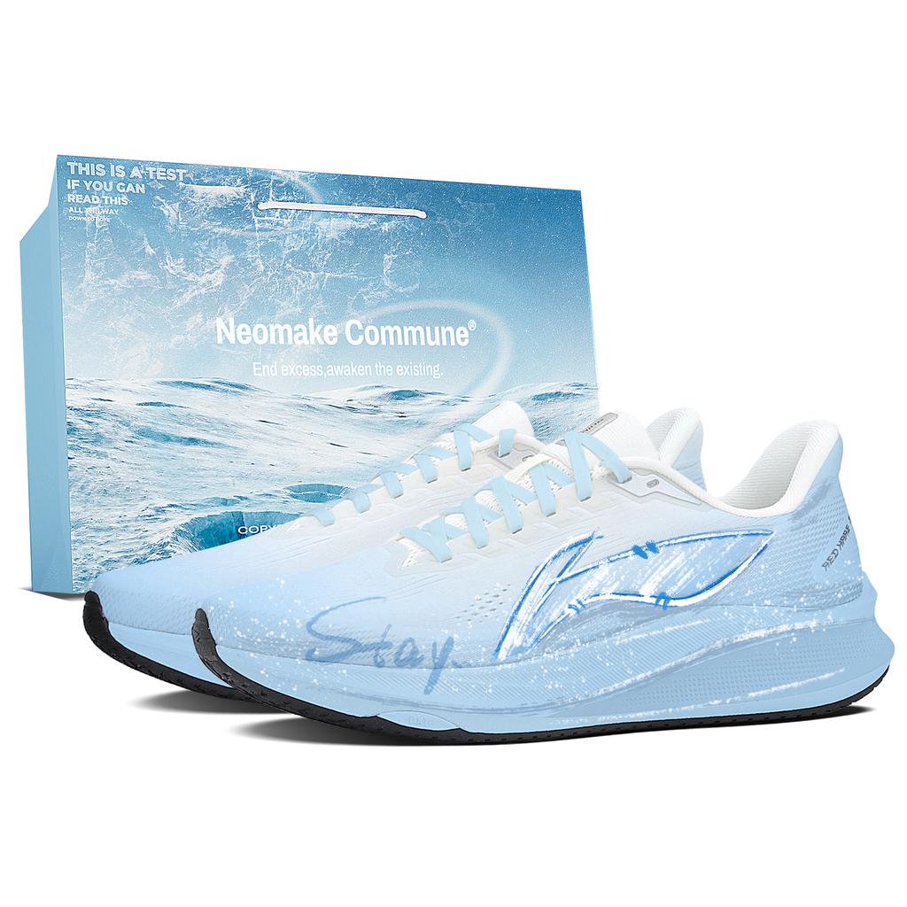 Li Ning Red Hare 9 Амортизирующие Дышащие Низкие Кроссовки для Марафона, Соревнований, Теста на Физическую Подготовку и Экзамена ARPW003-8(Team1761-LD)