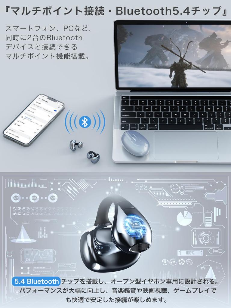 Type for Sound Quality Supremacy Accessory Earaku SoundClip Wireless Open Ear Ear Cuff Ultra Does Not Block Your Ear Clip Type No Sound Innovation In
