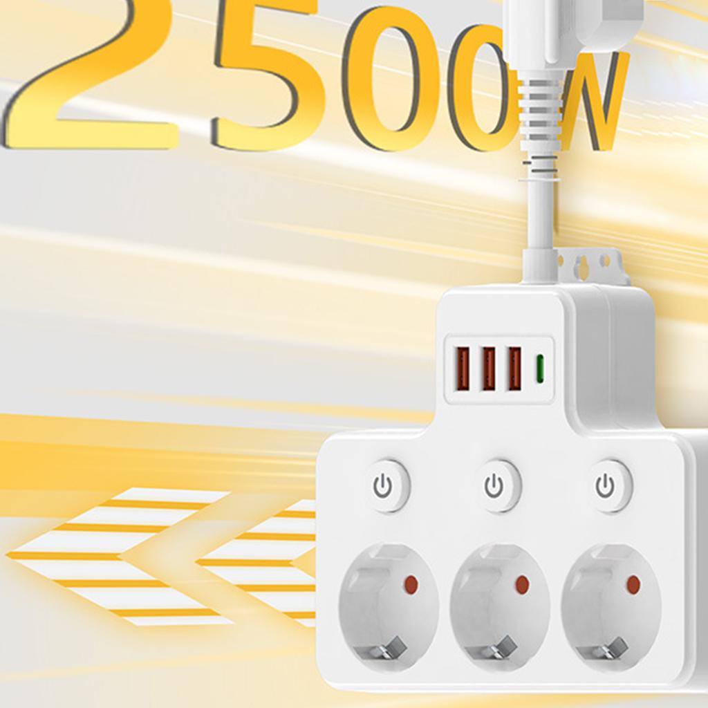 MultiPlugs Outlet ConverterPower Strips Slimmer Portable Design Perfect For Hotel Dorms Business Travel Charging Hubs