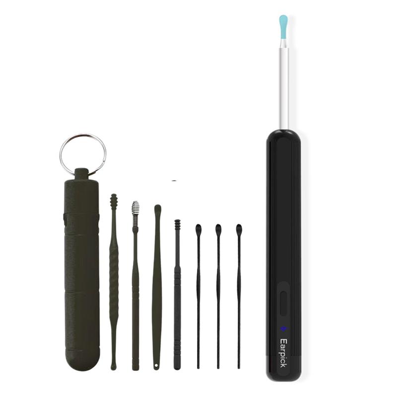 Беспроводной умный визуальный Wi-Fi очиститель ушей Отоскоп Инструмент для удаления ушной серы со светодиодной подсветкой Инструмент для удаления ушной серы Камера Ушной эндоскоп Средство для удаления ушной серы для Android IOS