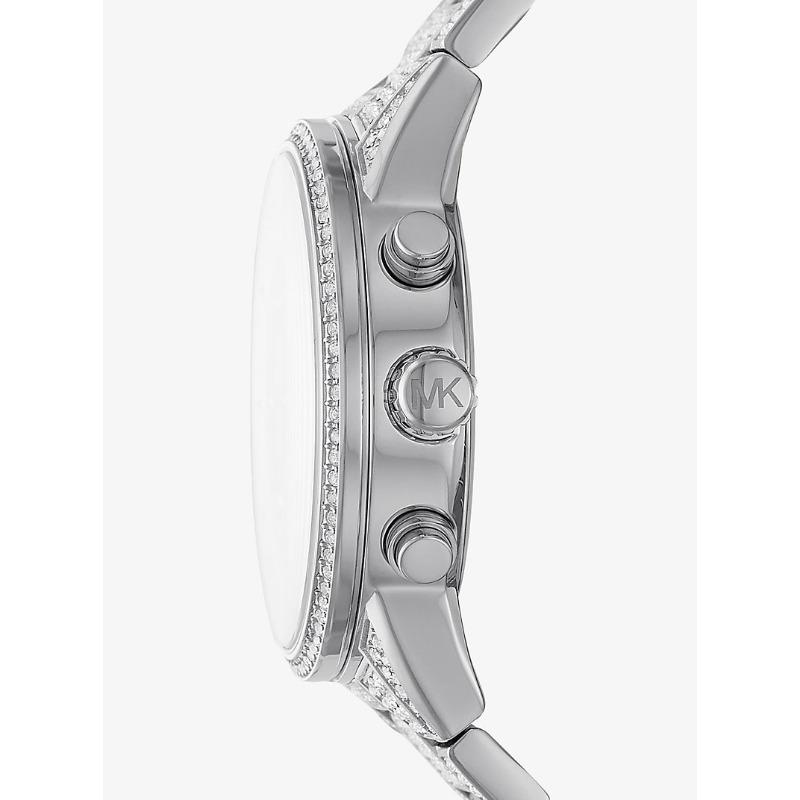 Michael Kors Серебристые кварцевые часы Bryant Pavé MK6746