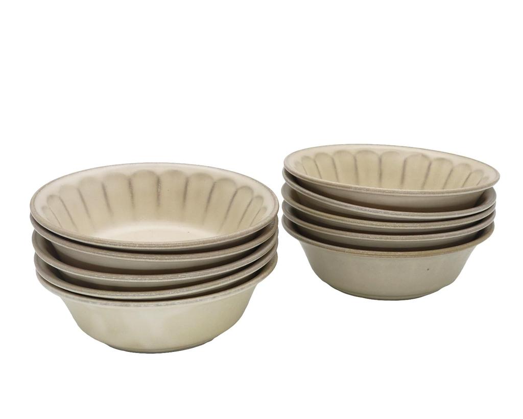 Castle Enterprise [15cm Fruit Plates (Set of 10)] Mino Ware, a Versatile, Everyday Dish Series