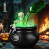 Halloween Decorations Indoor - Cauldron Halloween Decor With Magic Floating Potion Bottles And Diffuser - Party Decoration