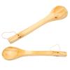 Sauna Ladle Large Capacity Long Handle Portable Wooden Sauna Ladle Scoop for Tea Wine Water