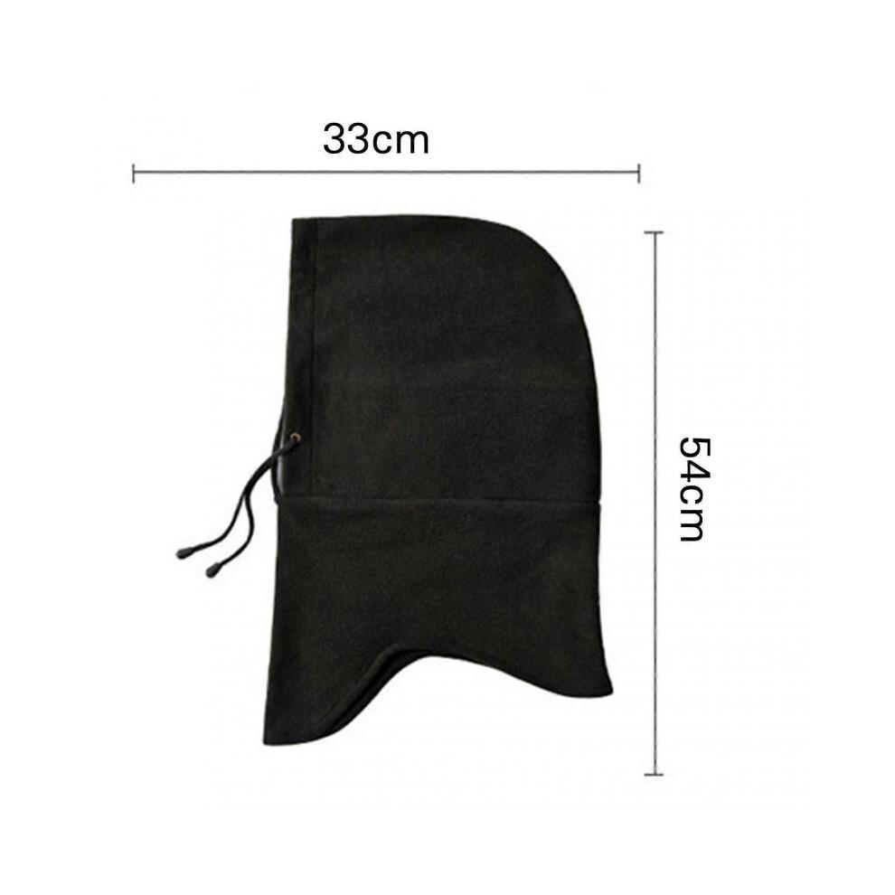 (Black)Balaclava Cycling Hat Winter Warm & Windproof Fleeces Sports Neck Masque