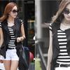 2025 Trendy Striped Women's Slim Fit Short Sleeve T-Shirt - Korean Style Summer Base Layer