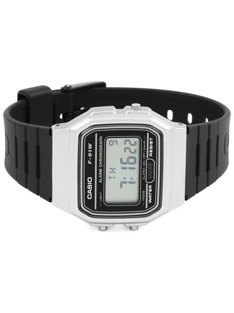 Casio Полимерный корпус Полимерный ремешок Мужские кварцевые часы F-91WM-7A