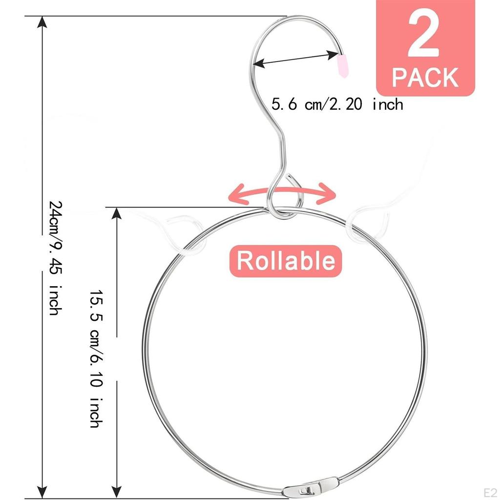 2 Pieces Washi Tape Ring Hangers Closet Storage Brackets Versatile Rotating Handmade Belt Organizer