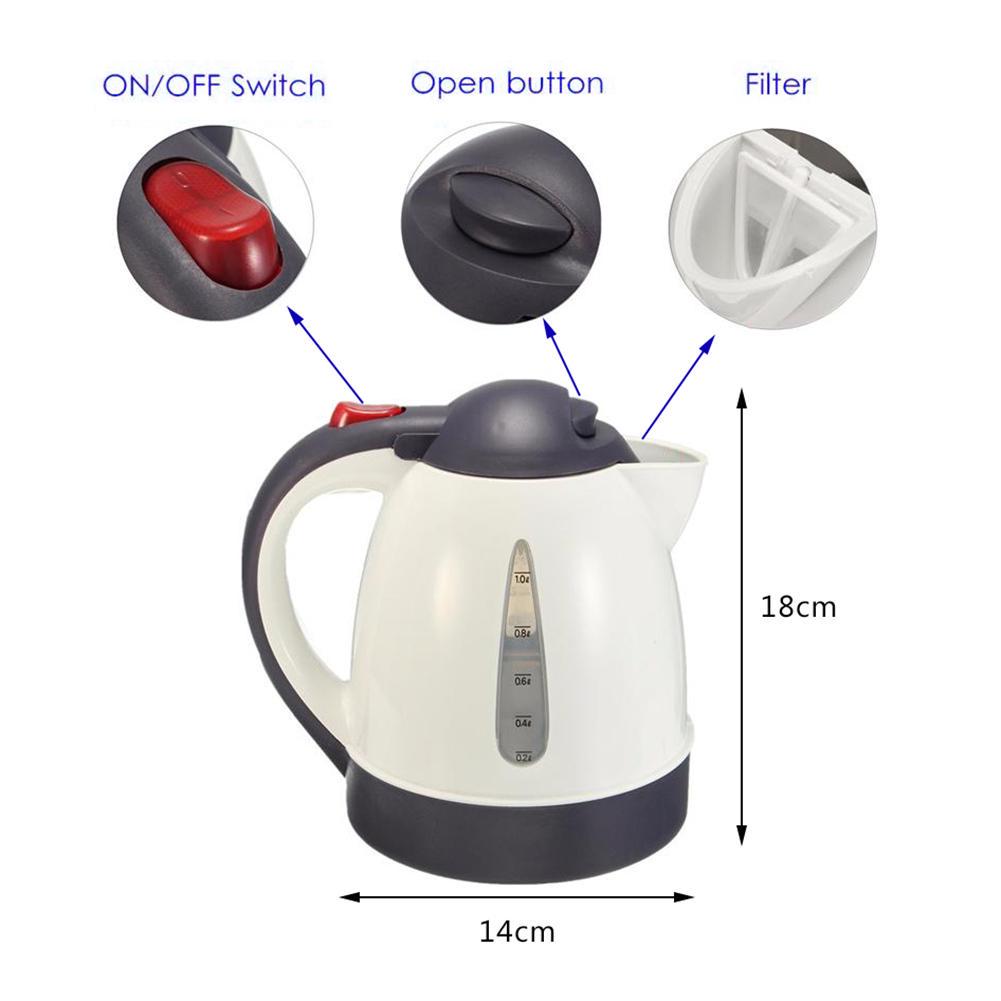 Автомобильный чайник 24 В 1000 мл, портативный водонагреватель для путешествий, чая, кофе, большой размер из нержавеющей стали 304