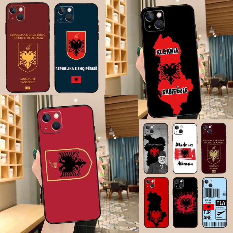 Albania Passport Case For Samsung Galaxy M06 M11 M31 M14 M34 M54 M12 M32 M52 M15 M13 M16 M36 M56 M53 M35 M55