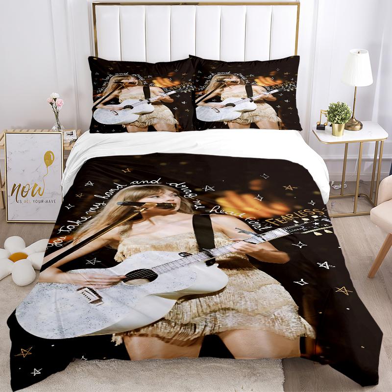 3Pcs Starlit Guitar Performance Bedding Sets For All Sizes New 3D Printed Bed Cover Comforter Duvet Cover Pillowcase Bedroom Decoration