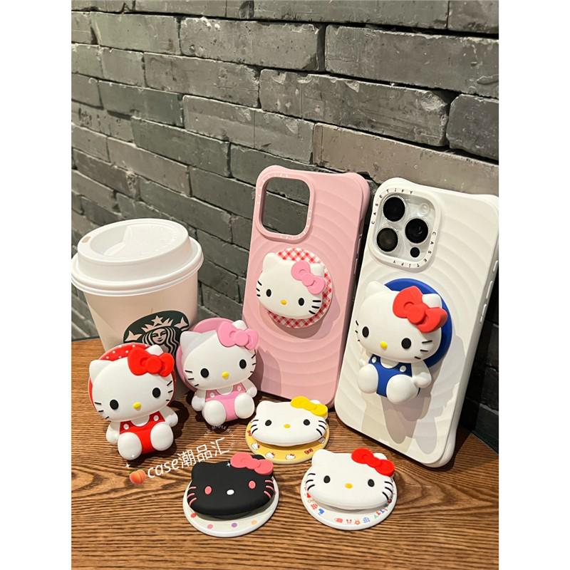 Магнитная выдвижная подставка Hello Kitty - Универсальная регулируемая клейкая подставка, совместимая с PopSocket