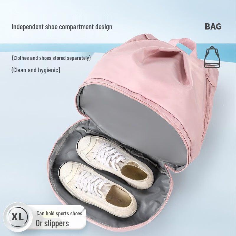 Унисекс Водонепроницаемый Спортивный Рюкзак с Двойными Плечевыми Лямками, Разделением Сухого/Мокрого и Большой Вместимостью для Плавания или Пляжных Мероприятий