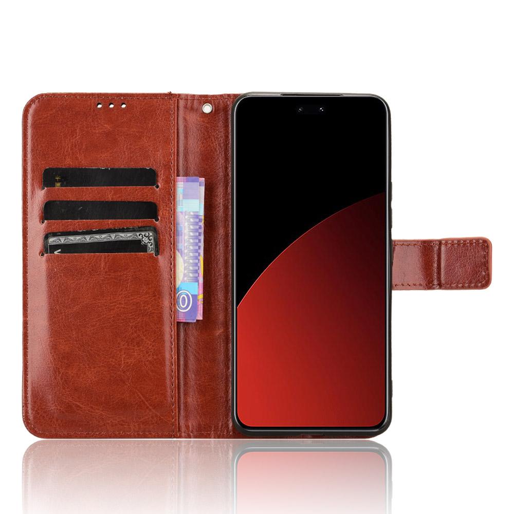 Для Xiaomi Civi 4 Pro 5G/14 Civi 5G Чехол-кошелек Текстура Crazy Horse Складная подставка Кожаный чехол для телефона