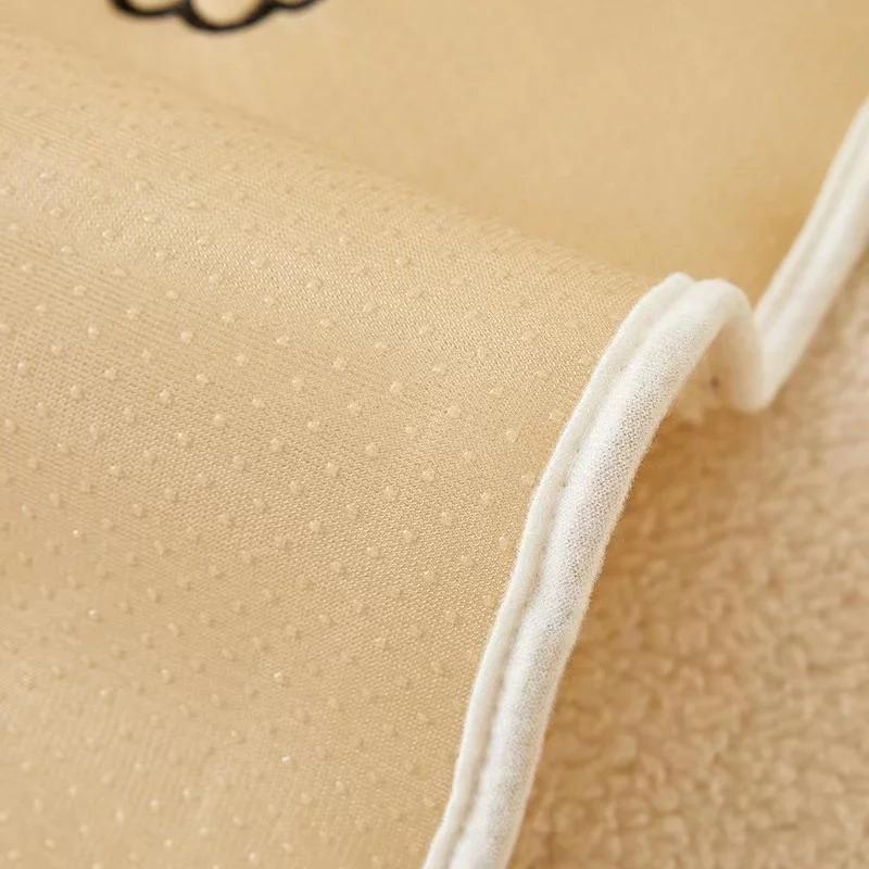 Winter Warm Lambs Velvet Sofa Towel Nordic Thick Plush Non-slip Sofa Cover for Living Room Sectional L-shaped Couch Covers