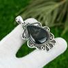 Pear Bloodstone Stone 925 Silver March Bezel Mother Artisan Boho Trendy Pendant