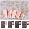 Nail Accessories Christmas Bronzing Nail Decals Christmas Snowflake Nail Decorations  Party