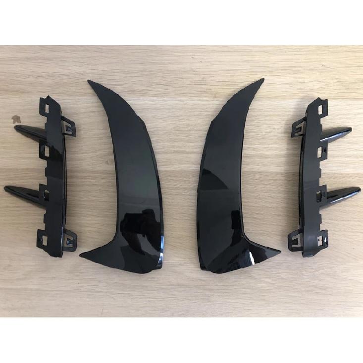 For Mercedes Benz A Class W177 Hatchback A180 A200 A220 A250 A35 + Rear Bumper Trim Lip Spoiler Stickers Fender Canards Fins