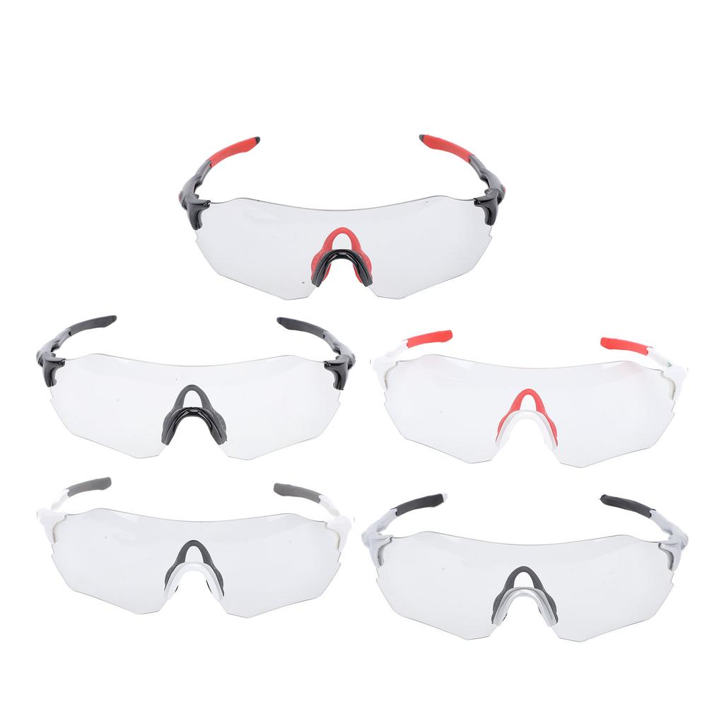 Очки для велоспорта, меняющие цвет, ветрозащитные, устойчивые к ультрафиолетовому излучению, адаптивная оправа, спортивные солнцезащитные очки для бега Hiki