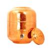 Pure Copper Hammered Design Water Pot/Dispenser/Container/Matka/Tank with Brass Tap, for Storage & Serving Water, Health Benefits, Volume-7 Liters