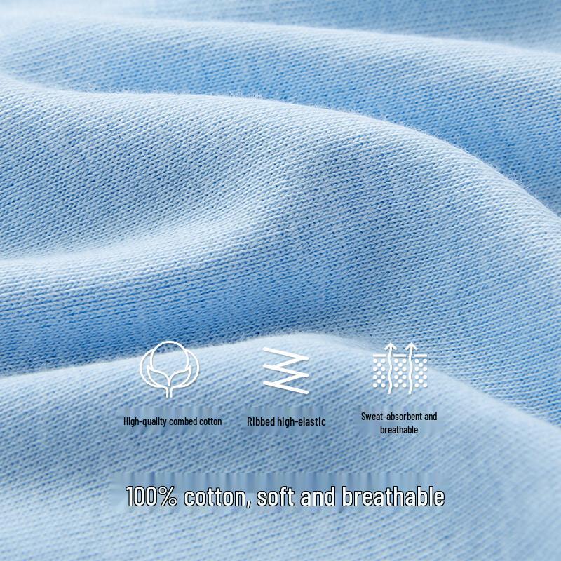 Мужские хлопковые трусы-слипы с высокой талией Sanqiang, 3 штуки