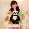 Wulula Peek-a-Boo Frog Plush Toy, Cute Stuffed Animal Dolls Rabbit Panda Dinosaur Shiba Inu Series, Kids Birthday Gift
