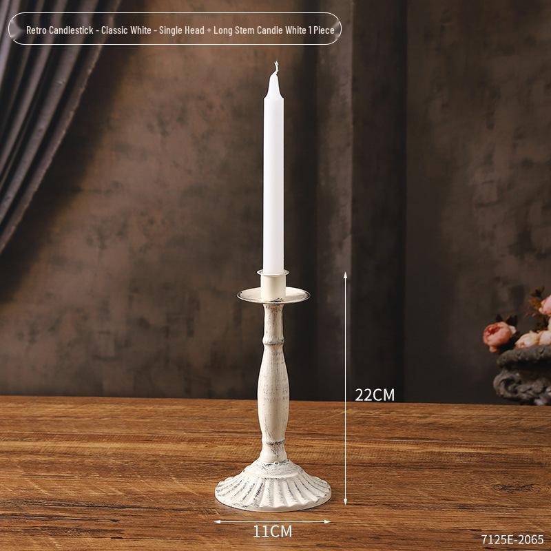 Винтажный французский подсвечник-украшение – Романтический европейский держатель для свечей для декора стола и фотосессий