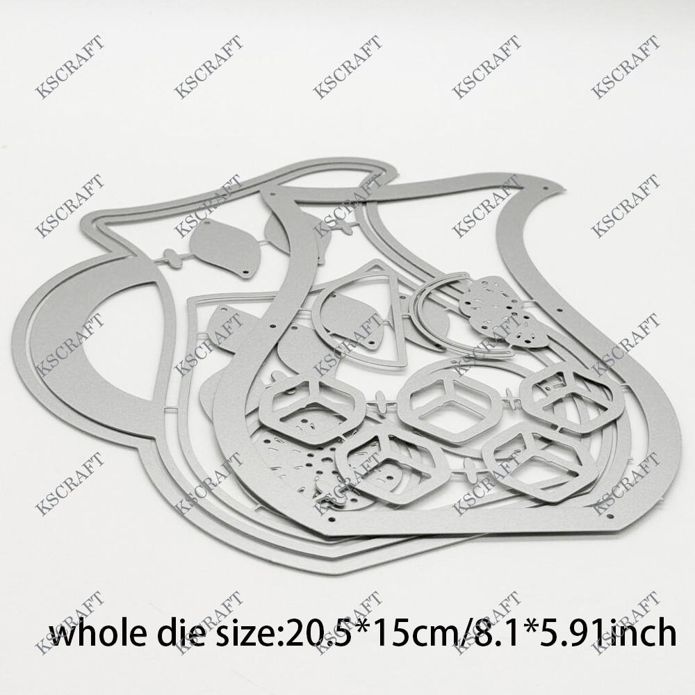 KSCRAFT Кувшин для лимонада Мини-альбом Вырубные штампы Трафареты для скрапбукинга своими руками Декоративное тиснение Бумажные открытки своими руками