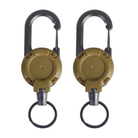 2 шт. прочный выдвижной брелок для ключей держатель значка многофункциональный инструмент карабин зажим ключи значки тактическая катушка удостоверения личности с выдвижным шнуром
