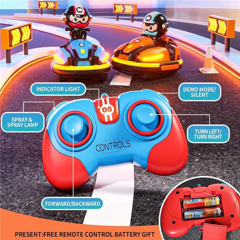 RC Battle Bumper Car Toy для малышей, мальчиков и девочек, катапультный робот, картинг, музыка, свет, RC Battle Game для детей, семейные сражения