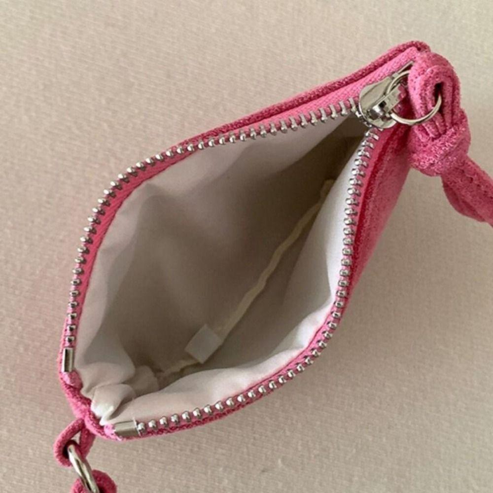 Кошелек для монет из замши с леопардовым принтом Портативная сумка для помады и ключей Женская сумка через плечо Мини-сумка для хранения Маленький кошелек Дорожная сумка на шею