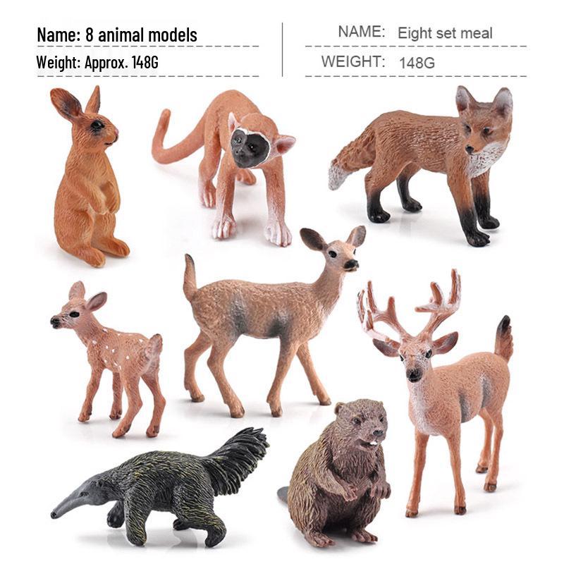 Набор миниатюрных моделей сельскохозяйственных животных для трансграничной торговли: Куры, Утки, Гуси, Коровы и другие