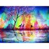 Алмазная вышивка Алмазное розовое дерево и фламинго Круглая алмазная живопись Наборы для вышивки крестом Домашний декор
