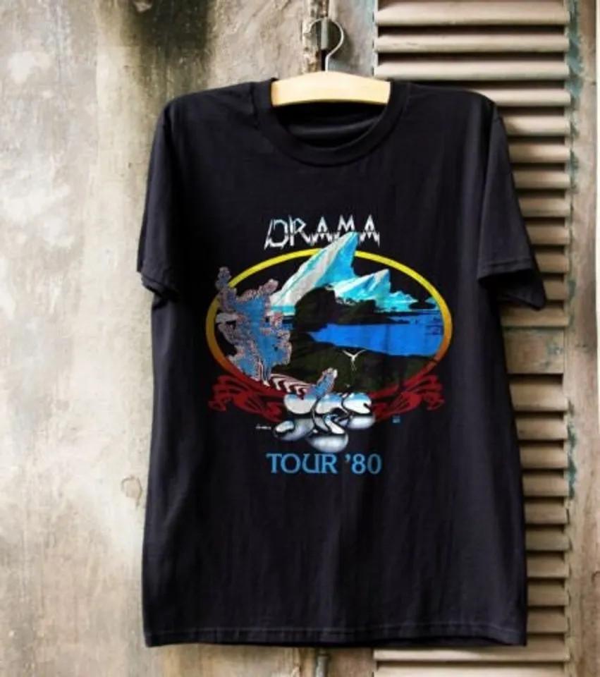 Yes Band Drama Tour 1980 Unisex T Shirt Full Size S-5XL Unisex T-Shirt