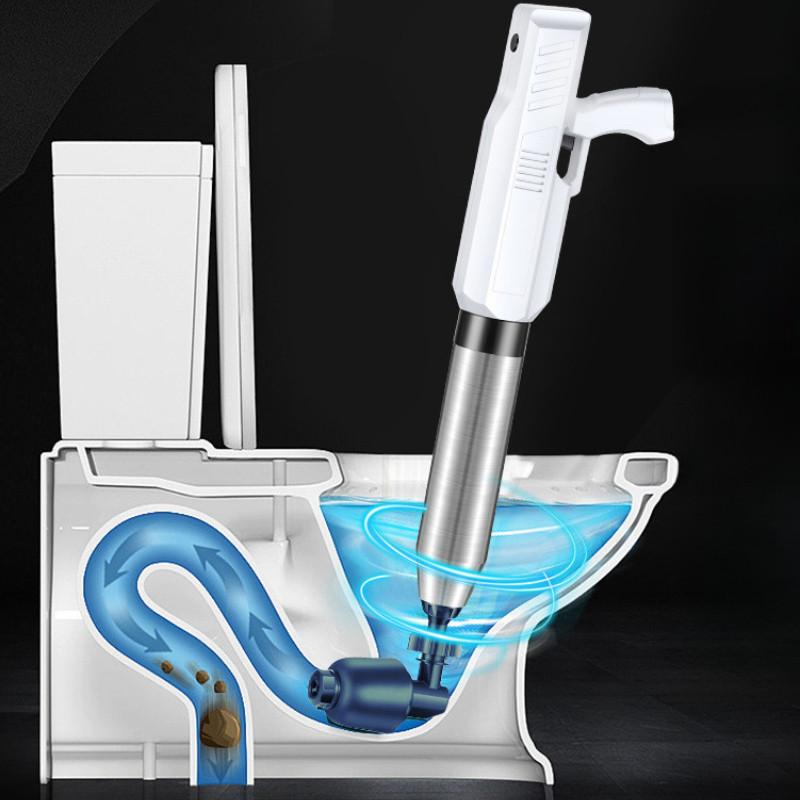 High Anti-splash Sewer Drain Pneumatic Dredge Equipment Wireless Toilet Plunger Cleaner Pressure Toilet Electric Plunger