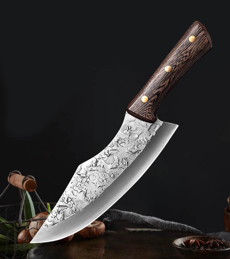 Кухонный нож для обвалки Тесак для мяса Нож для разделки шеф-повара Маленький ятаган Нож для мясника