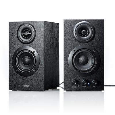 Sanwa Direct PC Speaker проводной деревянный 16 Вт динамик с усилителем полочного типа 3,5 мм встроенный 400-SP068