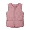 Autumn and Winter Women's Warm Padded Vest Lightweight Sleeveless Slim Fit Waistcoat Windproof Single-breasted Solid Color Vest for Daily Wear