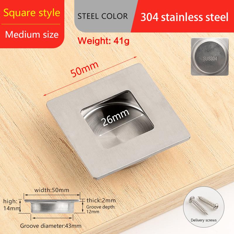 Невидимые Врезные Мебельные Ручки скрытые ручки для шкафа с раздвижными дверями ручки для ящиков скрытая ручка нержавеющая сталь