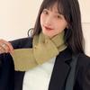 1PC Fashion Forward Wind Proof Winter Warm Wool Scarf Thickened Soft Kids Gift Knitted Scarf Neck Protector Candy Colored